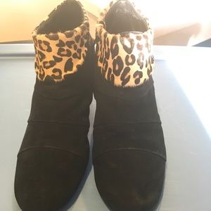 Aerosoles Play Date Leopard Heel Booties